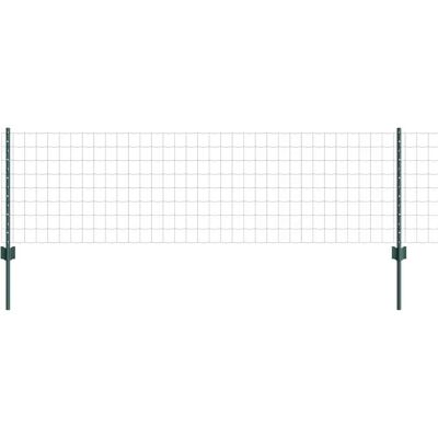 vidaXL Clôture Euro avec poteau 50 x 0,6 m Acier recouvert de PVC Vert vidaXL Clôture Euro avec poteau 50 x 0,6 m Acier recouvert de PVC Vert