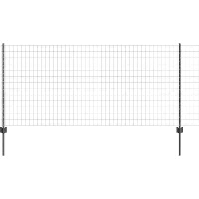 Ensemble de Clôtures de Jardin Vidaxl 2 Gris Acier 10 x 1 m Ensemble de Clôtures de Jardin Vidaxl 2 Gris Acier 10 x 1 m