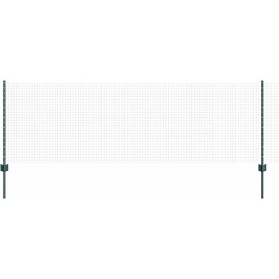 vidaXL Clôture en fil soudé avec poteaux 25 x 0,8 m Vert Maille vidaXL Clôture en fil soudé avec poteaux 25 x 0,8 m Vert Maille