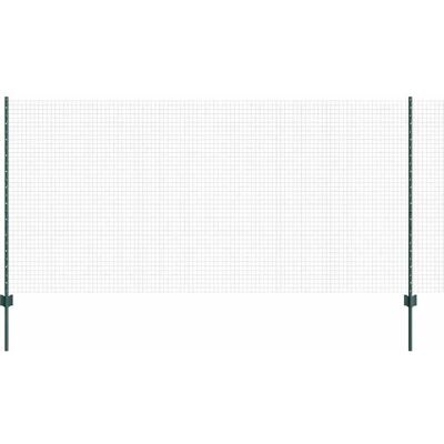 vidaXL Clôture en fil soudé avec poteaux 25 x 1,2 m Vert Maille vidaXL Clôture en fil soudé avec poteaux 25 x 1,2 m Vert Maille