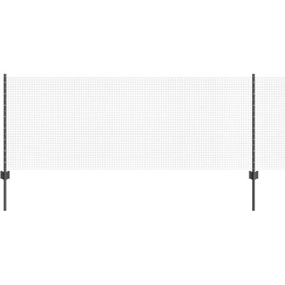 Clôture en fil soudé gris vidaXL 0,8x50 m avec 22 poteaux en U Clôture en fil soudé gris vidaXL 0,8x50 m avec 22 poteaux en U