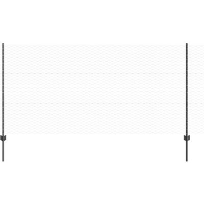 Clôture U-Canal 22 pcs Gris Acier 120cm - Clôture Clôture U-Canal 22 pcs Gris Acier 120cm - Clôture