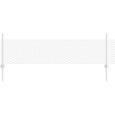 Ensemble de Clôture de Jardin Vidaxl Acier Galvanisé 25x0.5m Ensemble de Clôture de Jardin Vidaxl Acier Galvanisé 25x0.5m