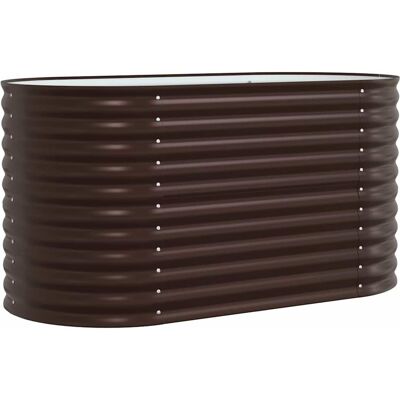 vidaXL Bac de Jardin Marron Acier Galvanisé 160 x 80 x 81 cm - Bac de Jardin vidaXL Bac de Jardin Marron Acier Galvanisé 160 x 80 x 81 cm - Bac de Jardin