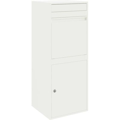 vidaXL Boîte de dépôt de colis Blanc 47,5 x 38 x 59 cm Acier vidaXL Boîte de dépôt de colis Blanc 47,5 x 38 x 59 cm Acier