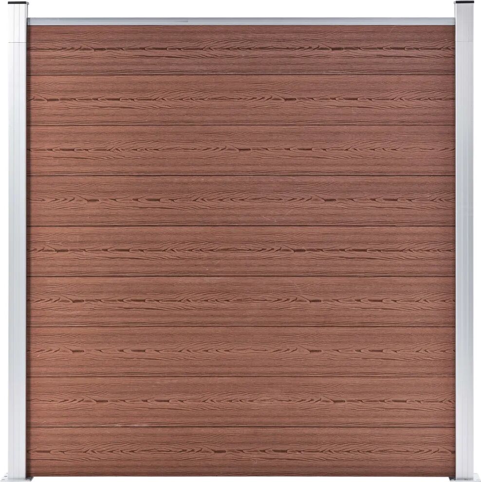 vidaXL Clôture de jardin WPC 180x186 cm Marron