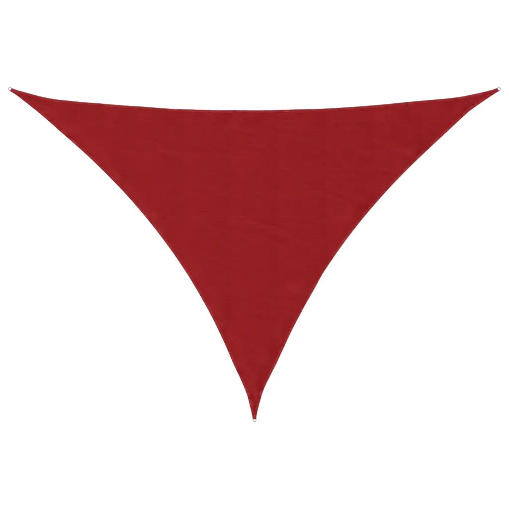 vidaXL Voile de parasol Tissu Oxford triangulaire 2,5x2,5x3,5 m Rouge