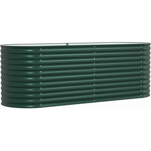 vidaXL Jardin Bac de Jardin Vert Acier Galvanisé 240x80x81cm - Bac de Jardin vidaXL Jardin Bac de Jardin Vert Acier Galvanisé 240x80x81cm - Bac de Jardin