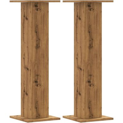 Support de plantes vidaXL en chêne - 2 pièces - 30x30x95 cm Support de plantes vidaXL en chêne - 2 pièces - 30x30x95 cm