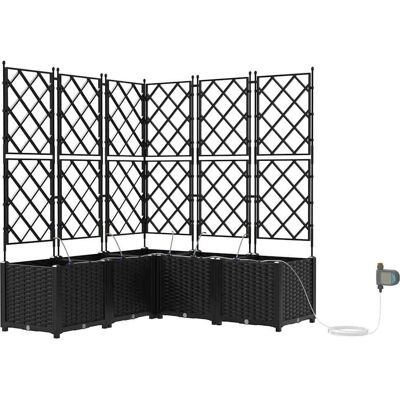 Vidualx 5 pièces de jardinières avec système d'arrosage automatique - Jardinière Vidualx 5 pièces de jardinières avec système d'arrosage automatique - Jardinière