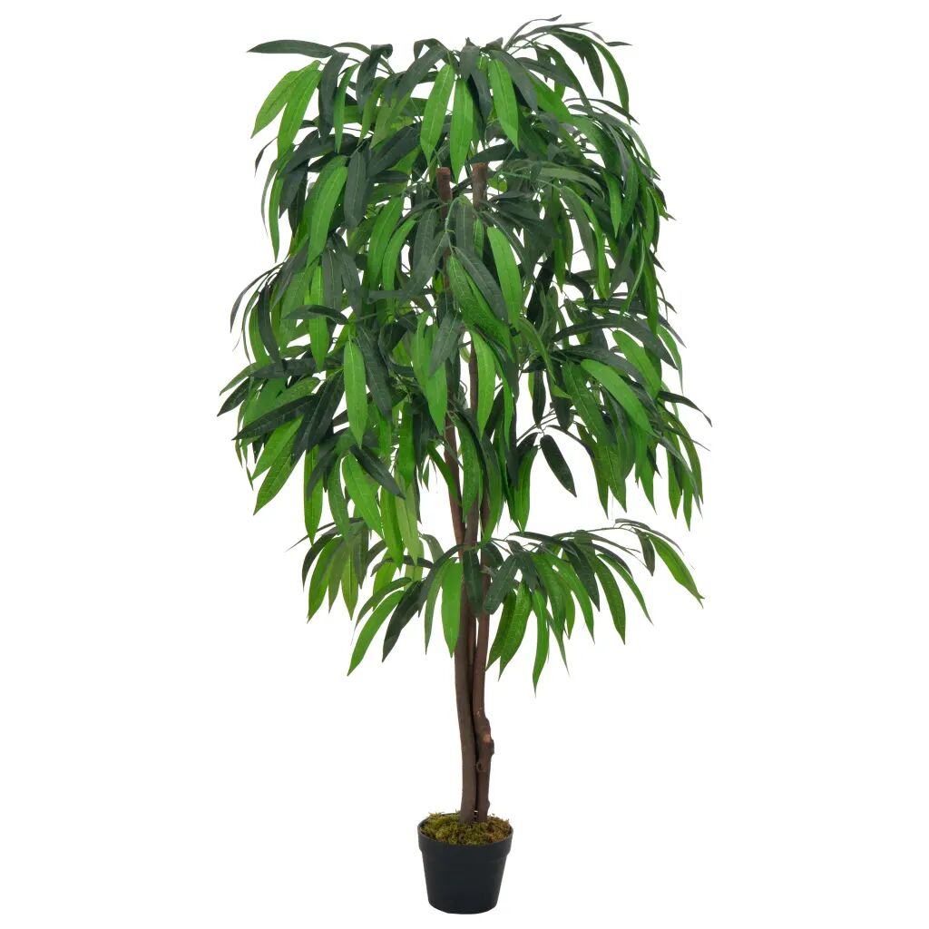 vidaXL Plante artificielle Manguier avec pot Vert 140 cm