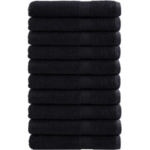 vidaXL Serviette Invité SOLUND 25 pcs Noir 80 x 200 cm 550 gsm vidaXL Serviette Invité SOLUND 25 pcs Noir 80 x 200 cm 550 gsm