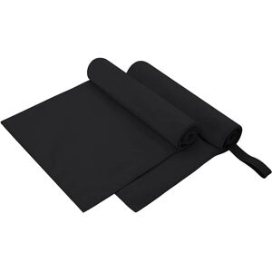 vidaXL Serviettes de sport 2 pcs Noir 100 x 50 cm vidaXL Serviettes de sport 2 pcs Noir 100 x 50 cm