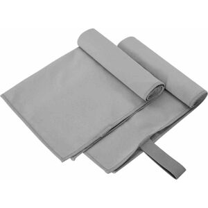 vidaXL Serviettes de sport 2 pcs Gris foncé 50 x 30 cm vidaXL Serviettes de sport 2 pcs Gris foncé 50 x 30 cm