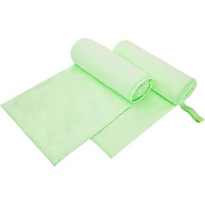 vidaXL Serviettes de sport 2 pcs Vert 200 x 100 cm vidaXL Serviettes de sport 2 pcs Vert 200 x 100 cm