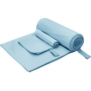 vidaXL Set de serviettes de sport 2 pcs Bleu tissu vidaXL Set de serviettes de sport 2 pcs Bleu tissu