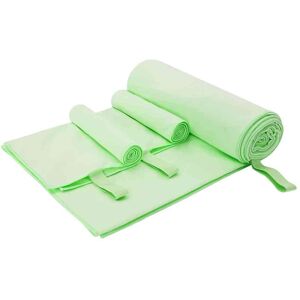 vidaXL Set de serviettes de sport 3 pcs Vert Polyester et Polyamide vidaXL Set de serviettes de sport 3 pcs Vert Polyester et Polyamide