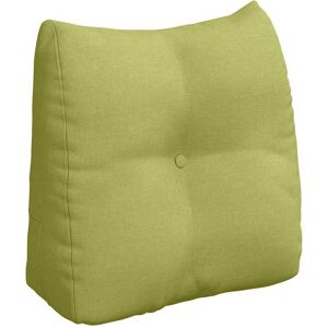 vidaXL Coussin de Dos Vert clair 45 x 24 x 50 cm tissu vidaXL Coussin de Dos Vert clair 45 x 24 x 50 cm tissu