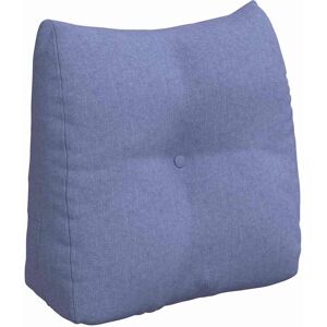 vidaXL Coussin de Dos Bleu denim 45 x 24 x 50 cm tissu vidaXL Coussin de Dos Bleu denim 45 x 24 x 50 cm tissu
