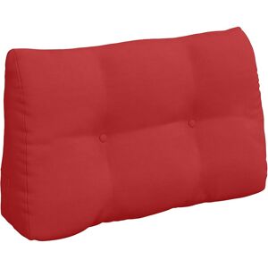 vidaXL Coussin de Dos Rouge 80 x 24 x 50 cm tissu vidaXL Coussin de Dos Rouge 80 x 24 x 50 cm tissu