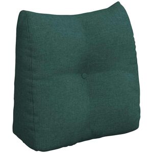 vidaXL Coussin de Dos Vert foncé 45 x 24 x 50 cm tissu vidaXL Coussin de Dos Vert foncé 45 x 24 x 50 cm tissu