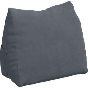 vidaXL Coussin de Dos Gris foncé 60 x 20 x 50 cm vidaXL Coussin de Dos Gris foncé 60 x 20 x 50 cm