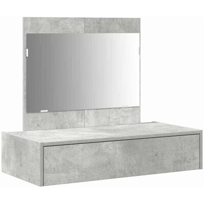 Vidaxl Table de Coiffeuse en Béton Gris Mural Vidaxl Table de Coiffeuse en Béton Gris Mural