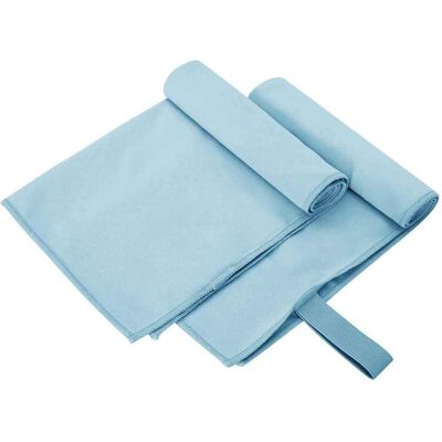 vidaXL Serviettes de sport 2 pc Bleu 50 x 30 cm Polyester et polyamide vidaXL Serviettes de sport 2 pc Bleu 50 x 30 cm Polyester et polyamide