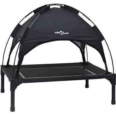 vidaXL Lit pour Chien 63 x 49,5 x 60 cm Acier Noir vidaXL Lit pour Chien 63 x 49,5 x 60 cm Acier Noir