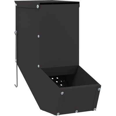 vidaXL Distributeur pour lapins Noir 12,5 x 26 x 28,5 cm vidaXL Distributeur pour lapins Noir 12,5 x 26 x 28,5 cm