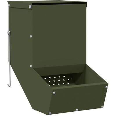 vidaXL Distributeur pour lapins Vert olive 17,5 x 26 x 28,5 cm vidaXL Distributeur pour lapins Vert olive 17,5 x 26 x 28,5 cm