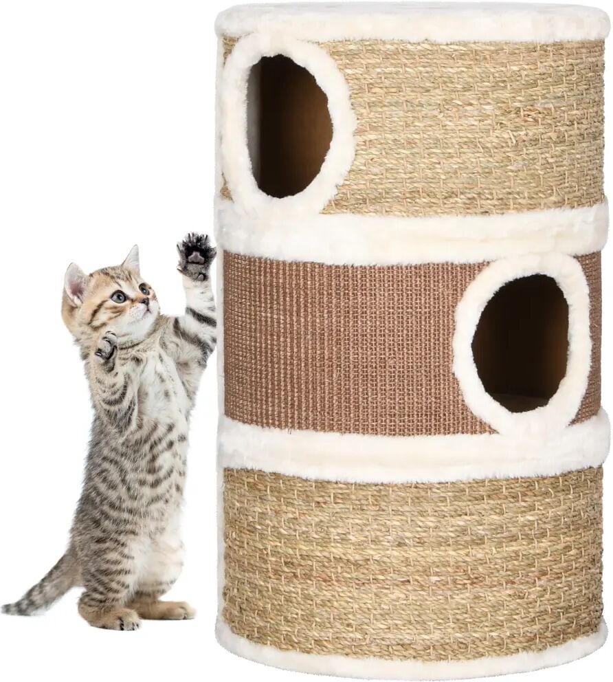 vidaXL Tonneau à gratter pour chats 60 cm Herbiers marins