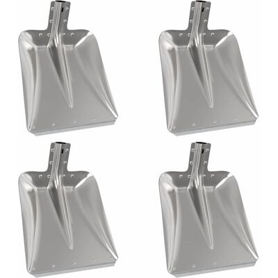 vidaXL Tête de pelle 4 pièces Argent 45 x 38 cm Aluminium vidaXL Tête de pelle 4 pièces Argent 45 x 38 cm Aluminium