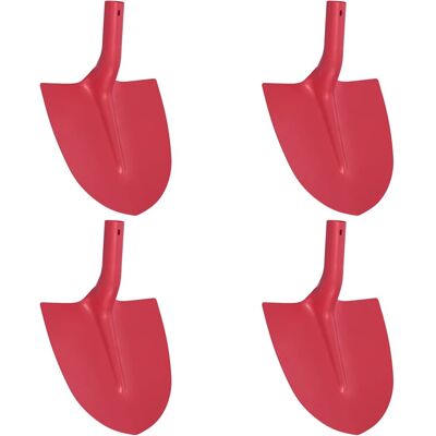 vidaXL Tête de pelle 4 pièces Rouge 39,5 x 27,5 cm vidaXL Tête de pelle 4 pièces Rouge 39,5 x 27,5 cm