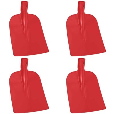 vidaXL Tête de pelle 4 pièces Rouge 32 x 24,5 cm vidaXL Tête de pelle 4 pièces Rouge 32 x 24,5 cm