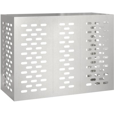 vidaXL - Acier inoxydable Rectangulaire - Cache-climatiseur vidaXL - Acier inoxydable Rectangulaire - Cache-climatiseur