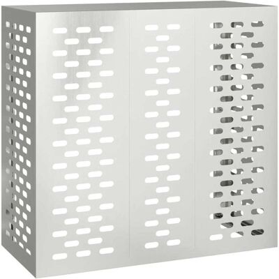 vidaXL Housse de climatiseur Argenté 110 x 50 x 105 cm Acier galvanisé vidaXL Housse de climatiseur Argenté 110 x 50 x 105 cm Acier galvanisé