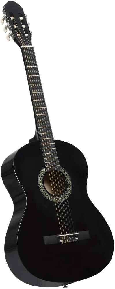 vidaXL Guitare classique pour débutants Noir 4/4 39" Tilleul