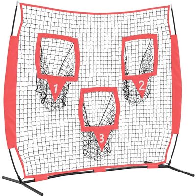 vidaXL Filet d'entraînement de baseball Noir 214,5 x 89,5 x 181 cm vidaXL Filet d'entraînement de baseball Noir 214,5 x 89,5 x 181 cm