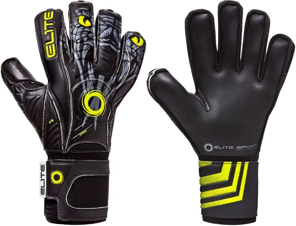 Elite Sport Gants de gardien de but de football Vibora Taille 8 Noir