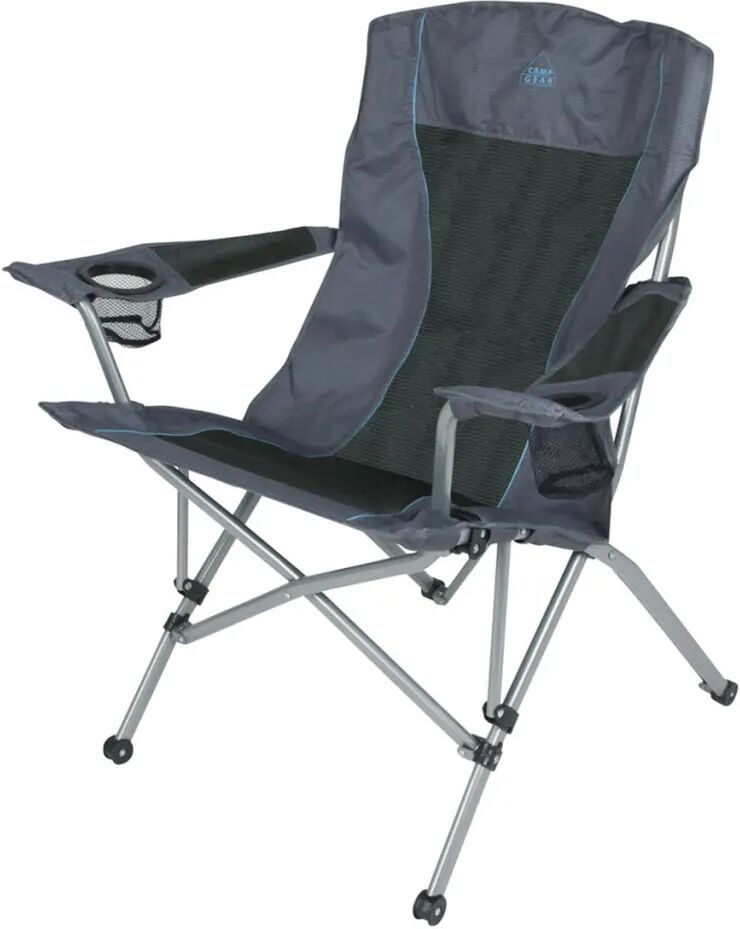 Camp Gear Chaise de camping pliable Deluxe Comfort Anthracite 1204744