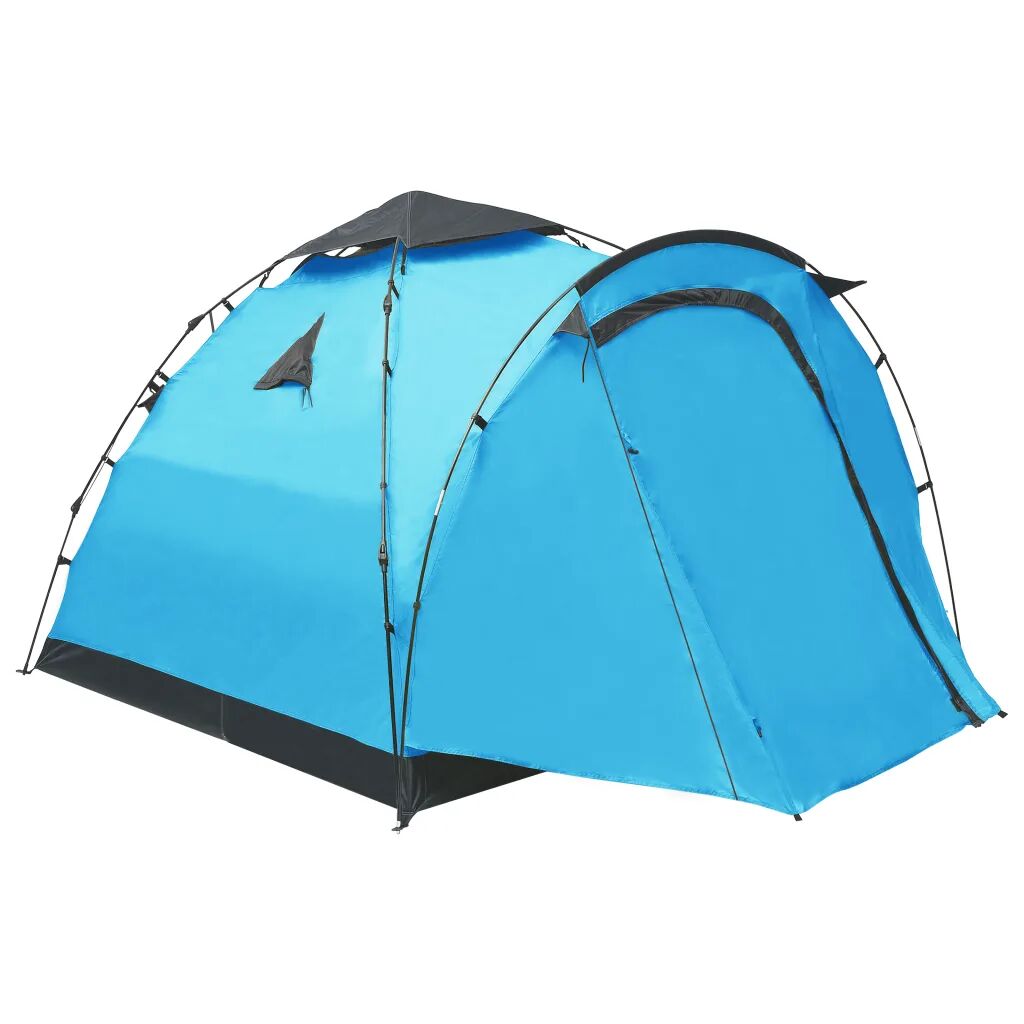 vidaXL Tente de camping escamotable 3 personnes Bleu