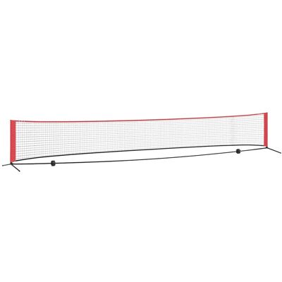 vidaXL Filet de tennis Noir et Rouge 595 x 90,5 x 87 cm Polyester vidaXL Filet de tennis Noir et Rouge 595 x 90,5 x 87 cm Polyester