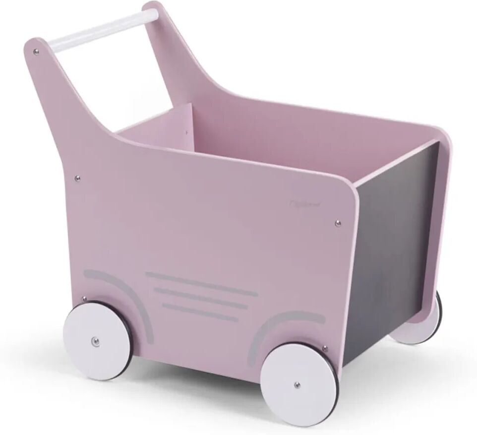 CHILDHOME Poussette jouet en bois Rose WODSTRP