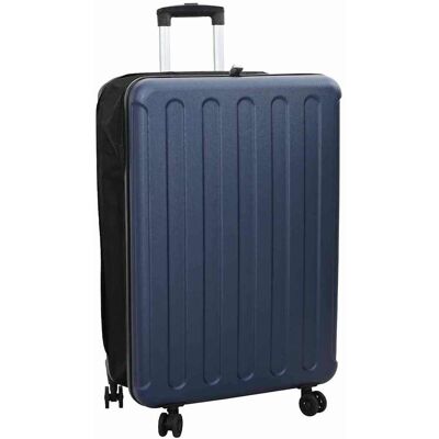 vidaXL Valise avec verrouillage Bleu foncé 50 x 30 x 76 cm Plastic ABS vidaXL Valise avec verrouillage Bleu foncé 50 x 30 x 76 cm Plastic ABS