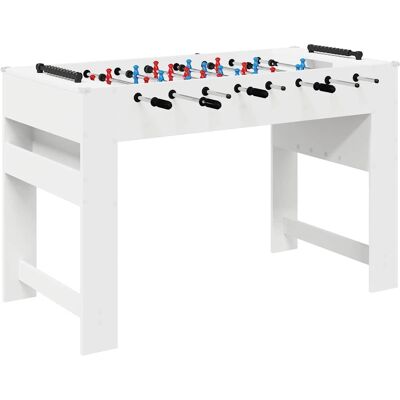 vidaXL Table de Foosball Blanc 125 x 60,5 x 80 cm Bois d'ingénierie vidaXL Table de Foosball Blanc 125 x 60,5 x 80 cm Bois d'ingénierie