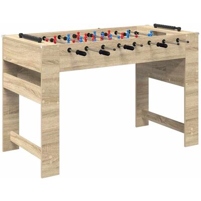 vidaXL Table de Foosball Chêne Sonoma 125 x 60,5 x 80 cm vidaXL Table de Foosball Chêne Sonoma 125 x 60,5 x 80 cm