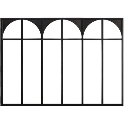 Vente-unique Verrière atelier art déco en aluminium thermolaqué noir 180 x 130 cm (L x H) – ARCADEA Vente-unique Verrière atelier art déco en aluminium thermolaqué noir 180 x 130 cm (L x H) – ARCADEA