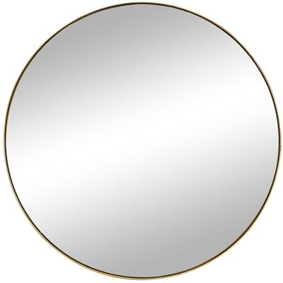 Vente-unique Miroir mural rond en métal - D.80 cm - Doré - JAFFREL Vente-unique Miroir mural rond en métal - D.80 cm - Doré - JAFFREL