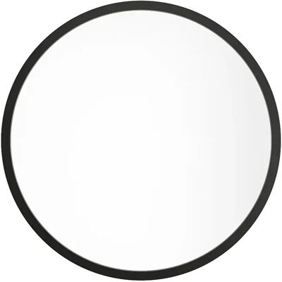 Vente-unique Grand miroir mural rond en bois de paulownia - D. 150 cm - Noir - ZANG Vente-unique Grand miroir mural rond en bois de paulownia - D. 150 cm - Noir - ZANG